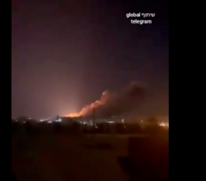 Large-Scale Israeli Attack Rocks Damascus, Multiple Impact Sites Burning