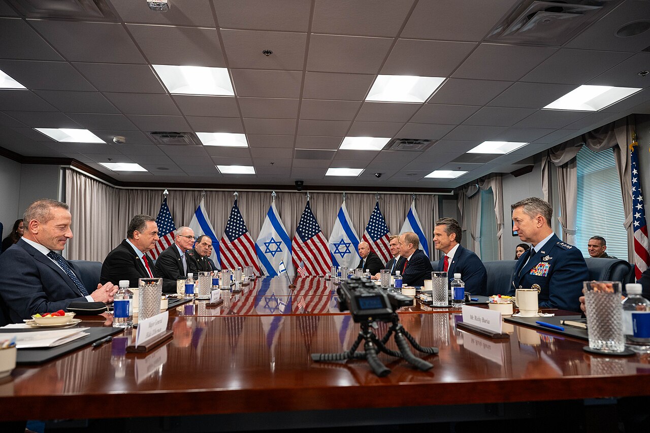 Hegseth and Katz meeting at the Pentagon